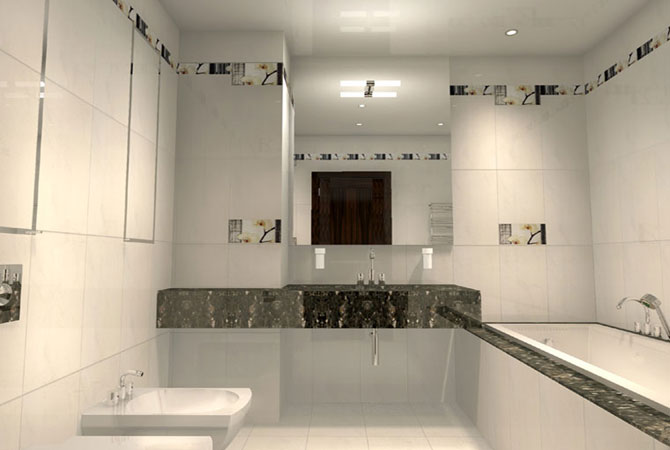 дизайн ванной комнаты классический
