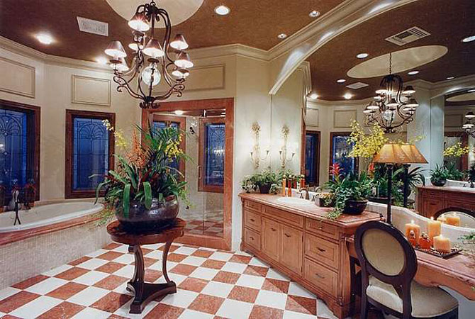 английский стиль дизайн ванной комнаты